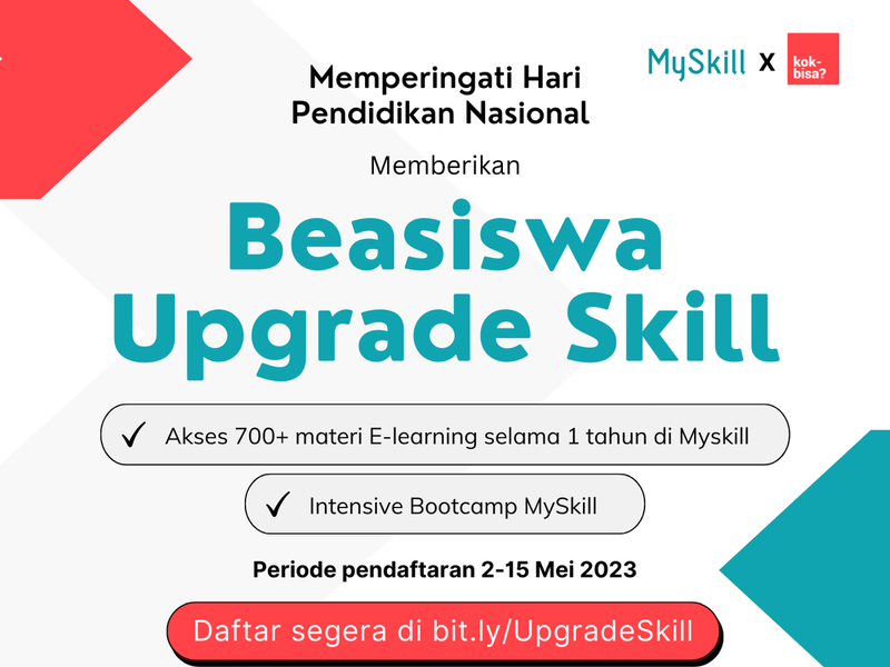 Kelas Myskill X Kokbisa : Beasiswa Upgrade Skill Gratis & Bersertifikat ...