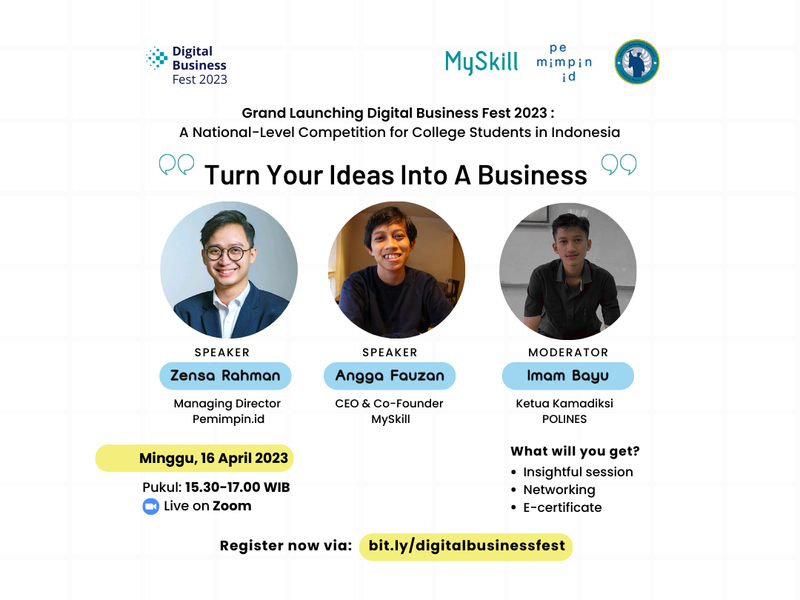 DIGITAL BUSINESS FEST: TURN YOUR IDEAS INTO THE BUSINESS