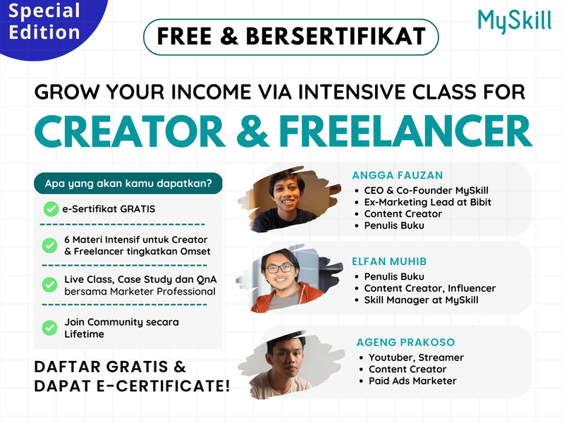 CREATOR AND FREELANCER INTENSIVE CLASS