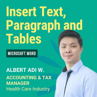 Insert Text, Paragraph, and Tables in Microsoft Word